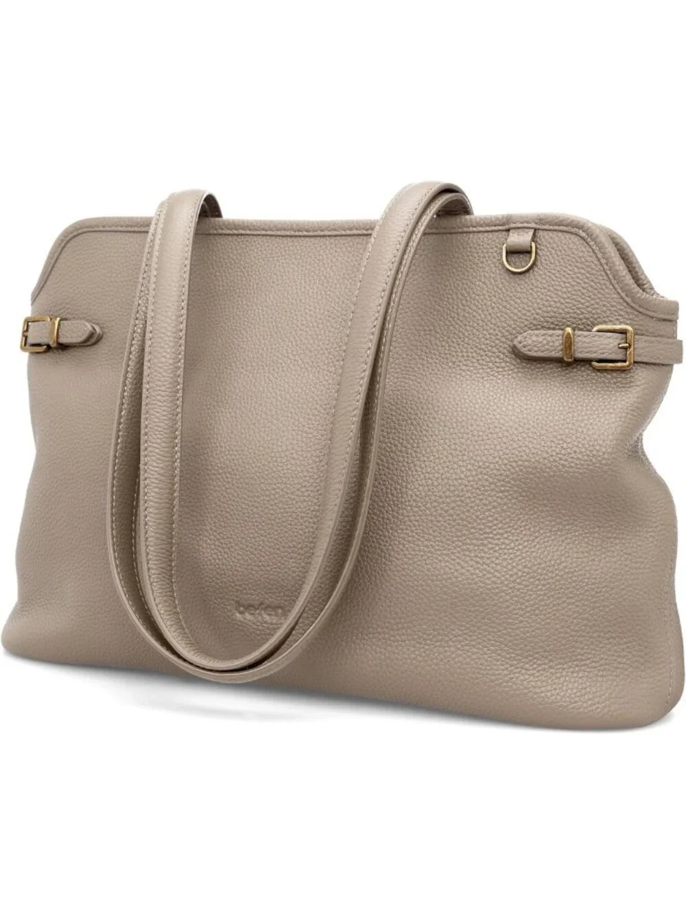 Soft Leather Tote Bag for Women - Medium Vintage Shoulder Handbag, Daily Use